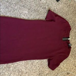 Forever 21 maroon bodycon dress